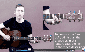 Open String Major Arpeggios