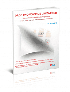 drop 2 voicings for guitar