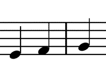 Diatonic scale on C