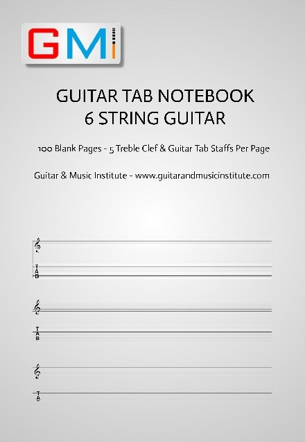 blank guitar tab book