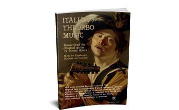 Italian Theorbo Music For Classical Guitar Released! Theorbo Book Perfect Bind scaled