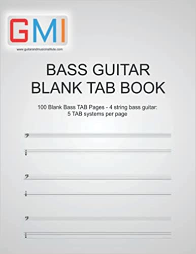 blank tab for bass book