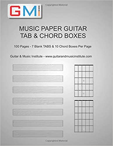 blank guitar boxes and tab book