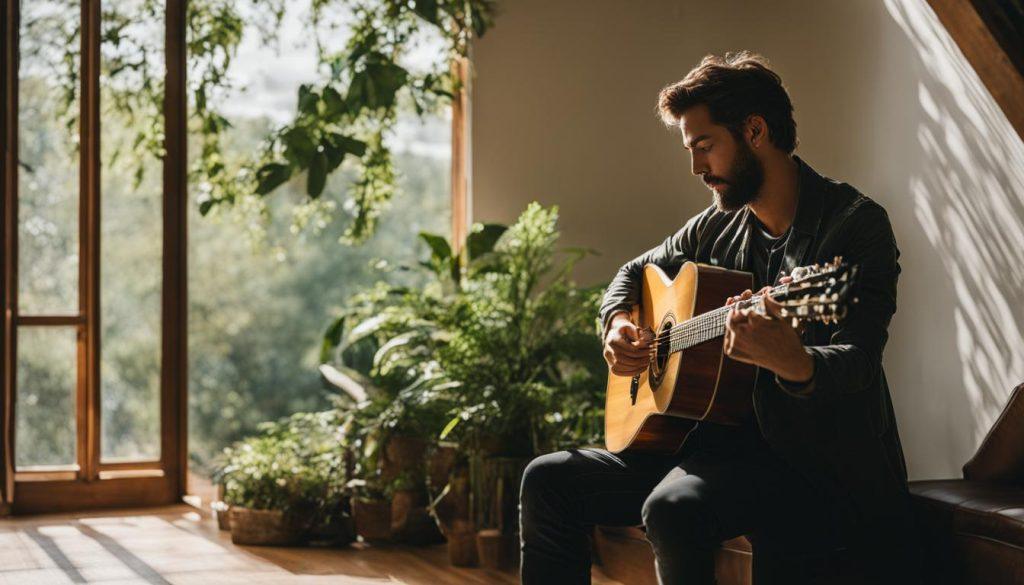 Find master playing the guitar effortlessly on Amazon