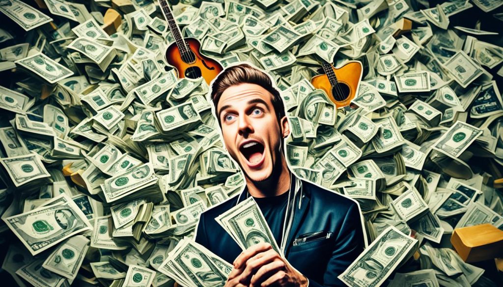 What does the average American musician earn in a year