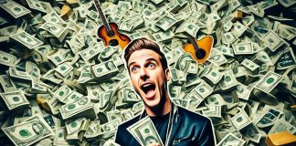 What does the average American musician earn in a year