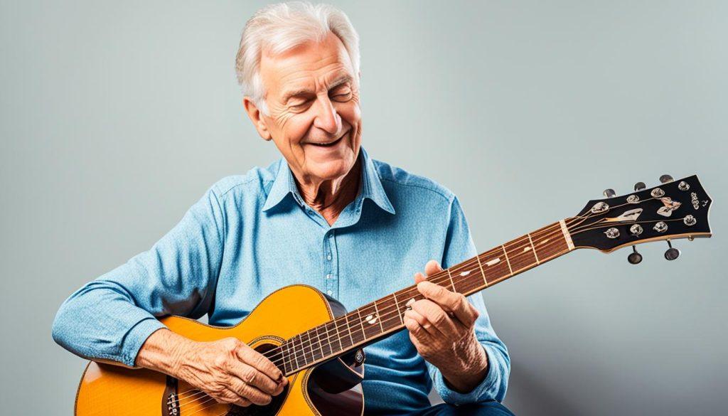 Find your never too old to start learning guitar on Amazon