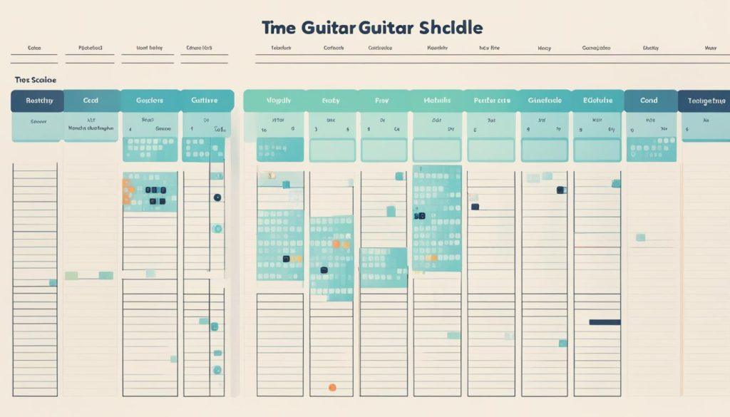 Find guitar practice schedule on Amazon