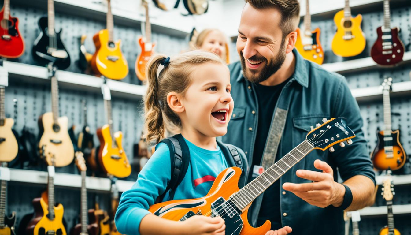 buying a guitar as a gift for a child