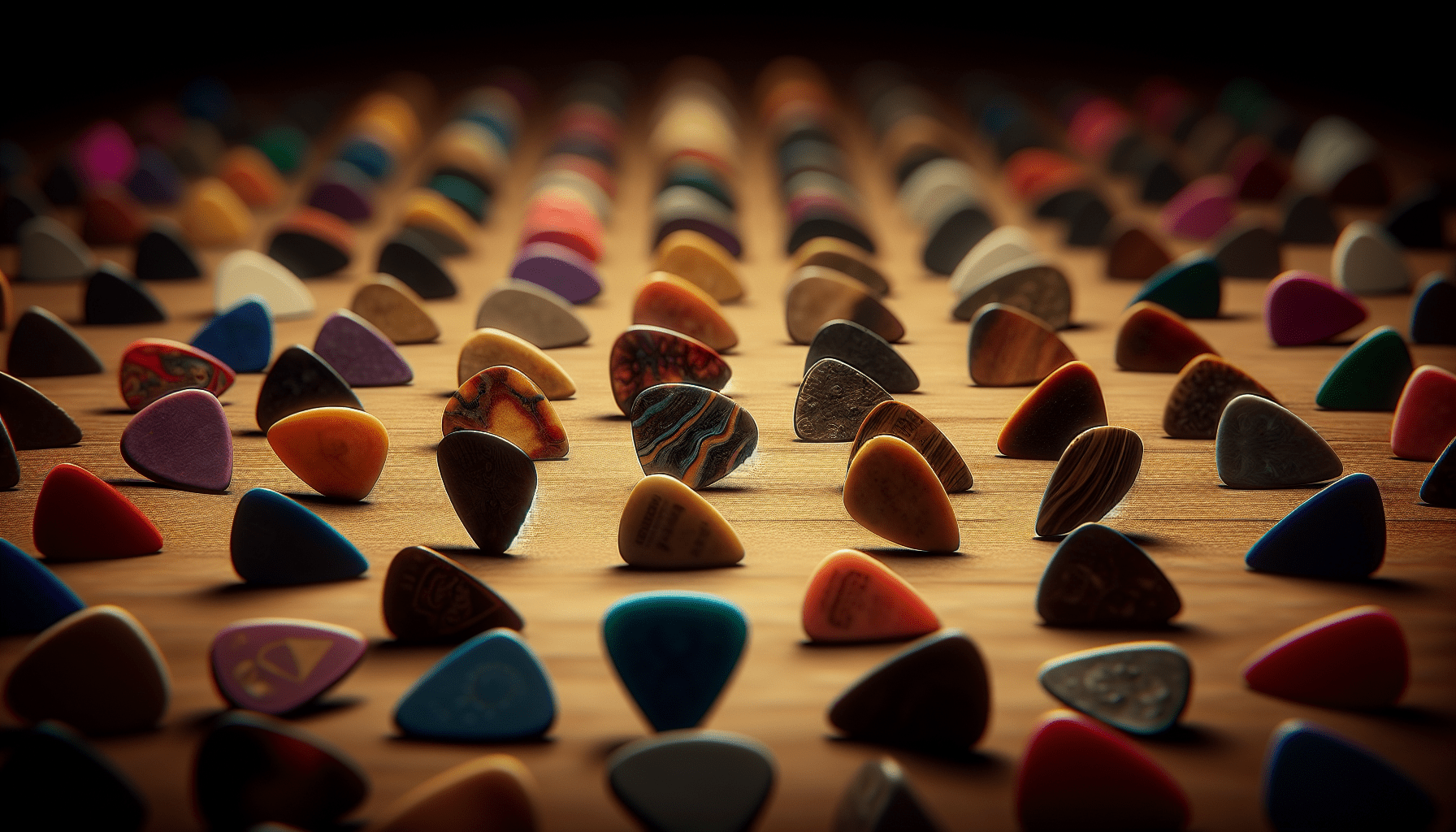 how different types of guitar picks effect the tone of your guitar sound