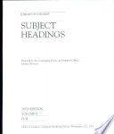 Library of Congress Subject Headings Library of Congress Subject Headings